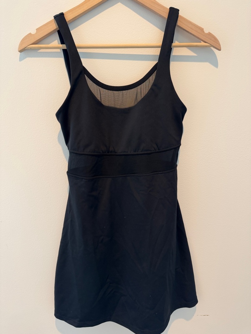 ALO Yoga Black Athletic dress with Mesh Inset